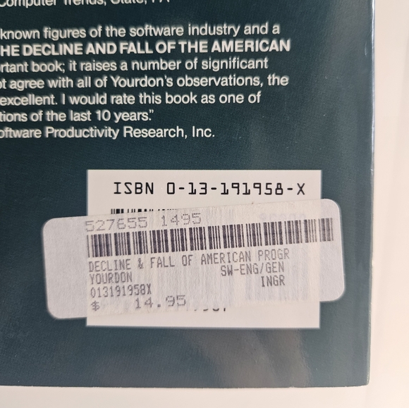 BOGO Books: "Decline and Fall of the American Programmer" Paperback Book - Picture 4 of 8